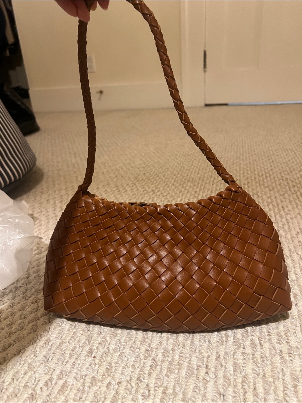 Woven Shoulder Bag - Brown - Picture 3 of 3